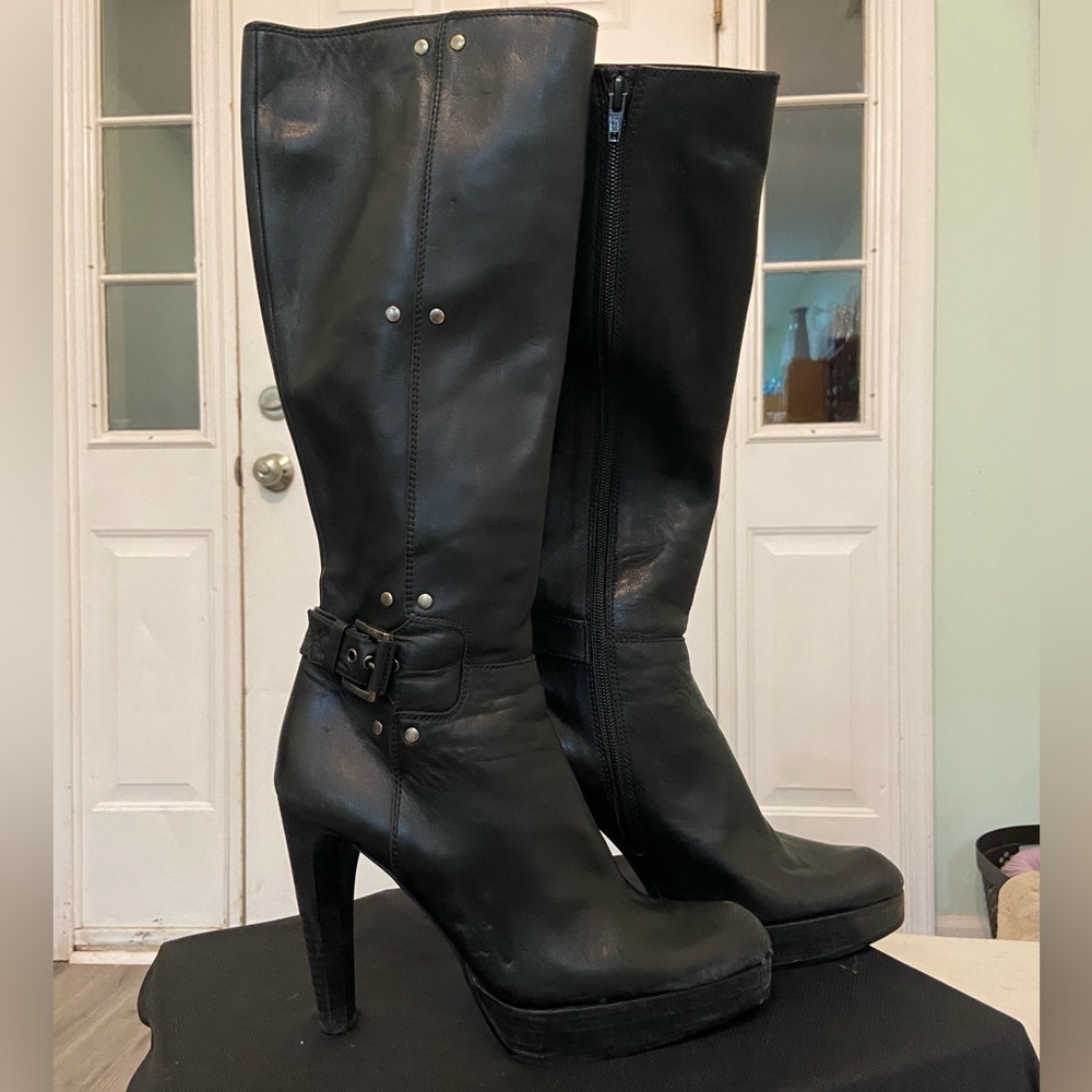SW knee length leather boots